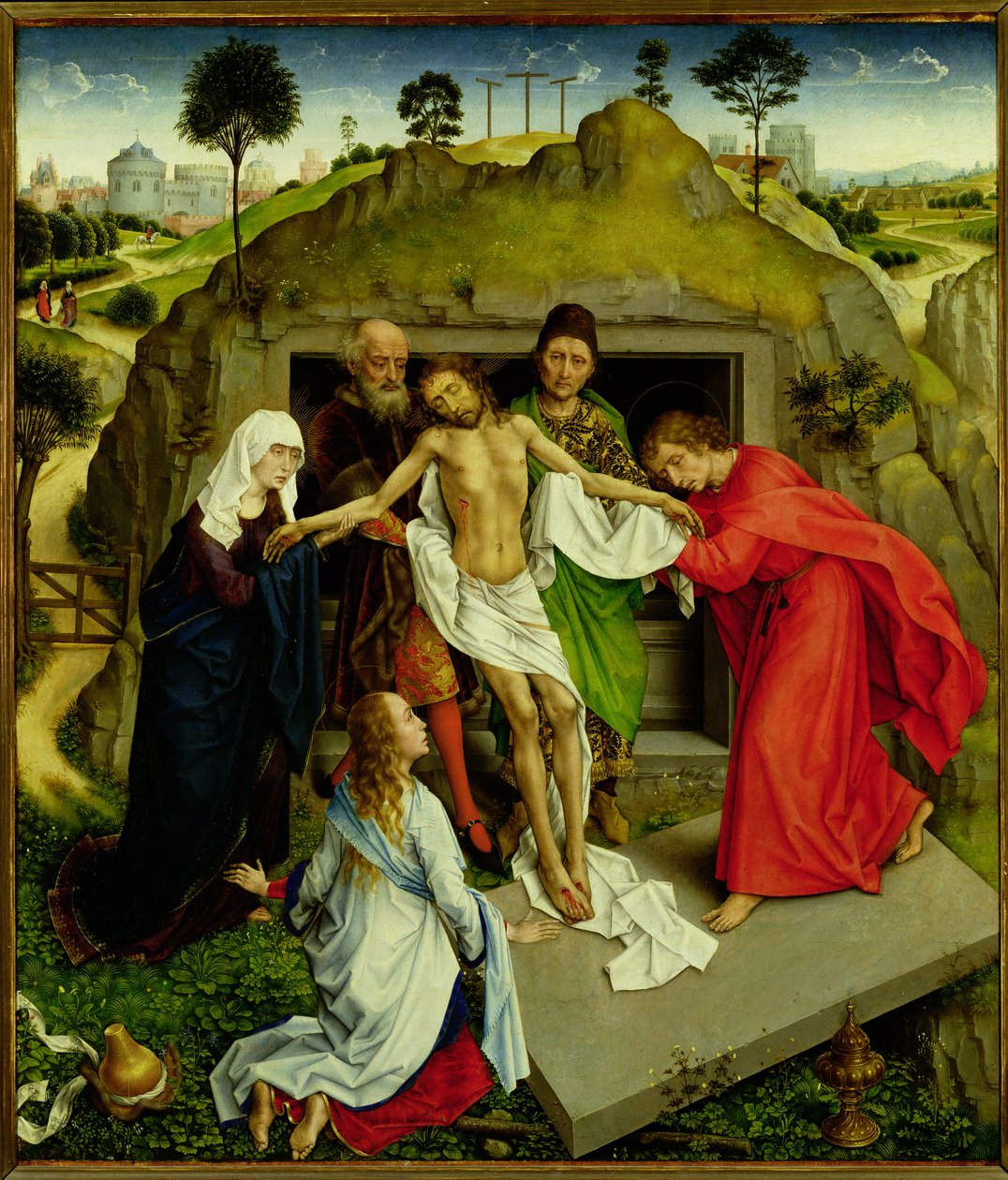 Begravelsen, c.1450 af Rogier van der Weyden