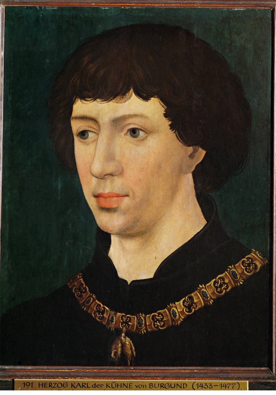 Charles the Temeraire, kopi (maleri) af Rogier van der (after) Weyden