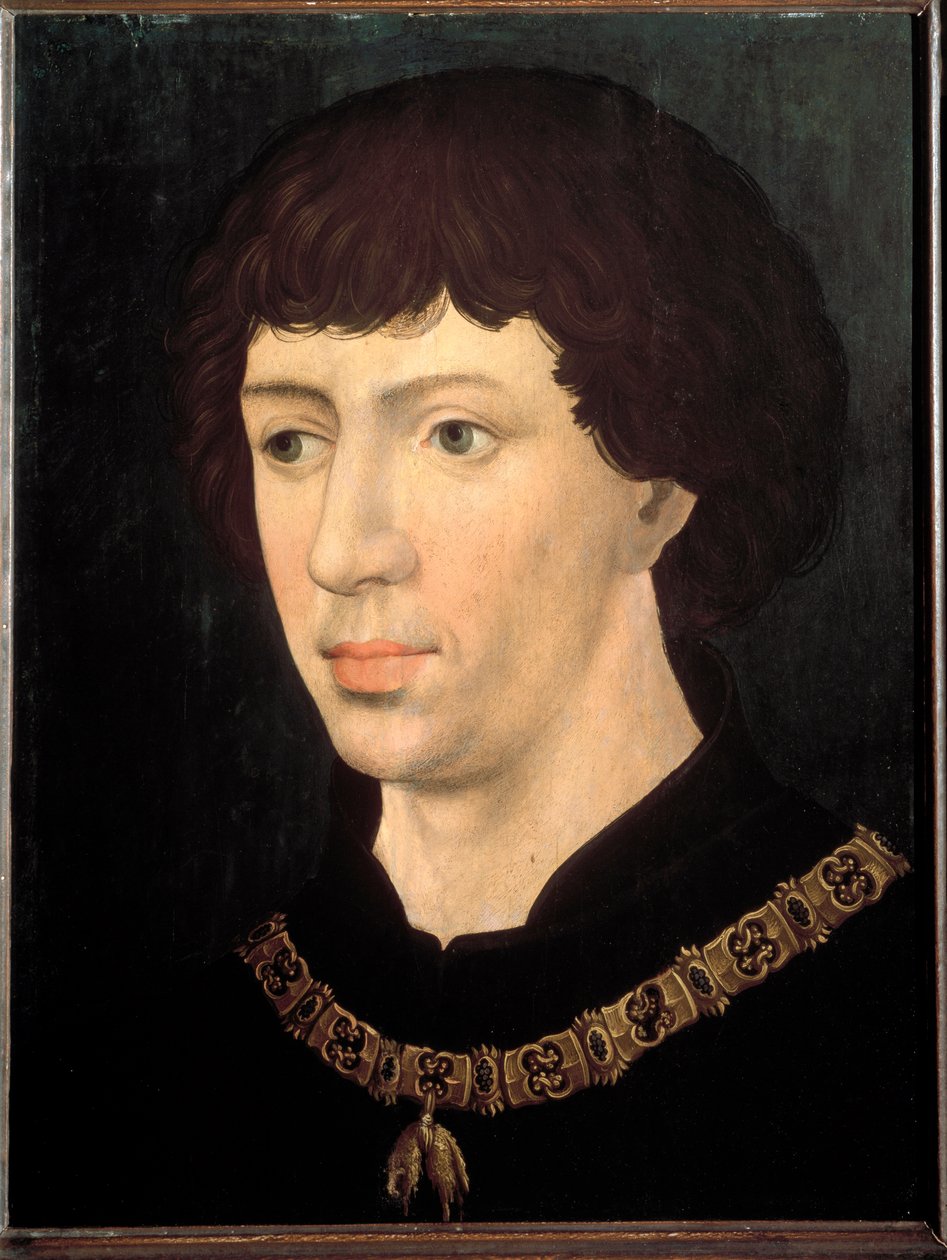 Portræt af Charles the Temerary af Rogier van der (follower of) Weyden