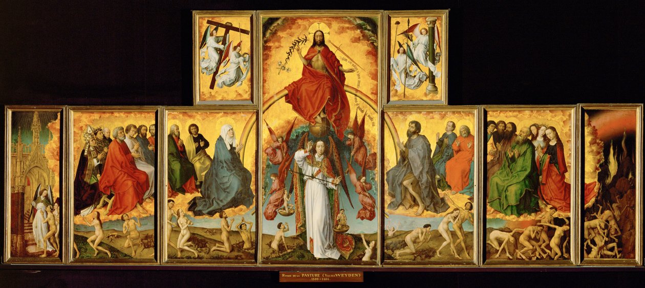 Den sidste doms alter: Samlet oversigt af Rogier van der Weyden