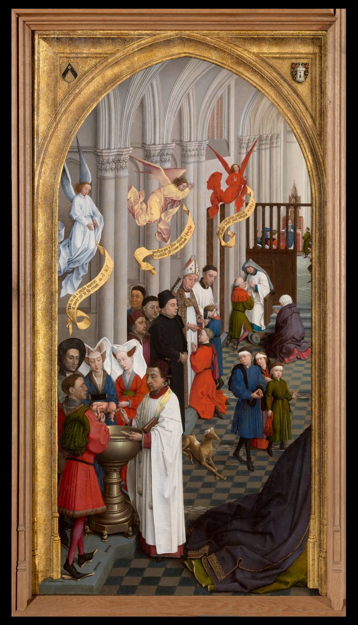 Dåb, konfirmation og skriftemål af Rogier van der Weyden