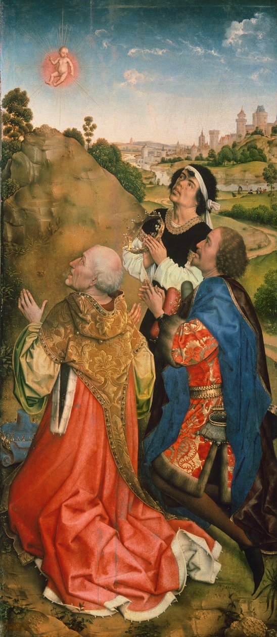 Bladelin altertavle af Rogier van der Weyden (1399-1464), detalje af Rogier van der Weyden