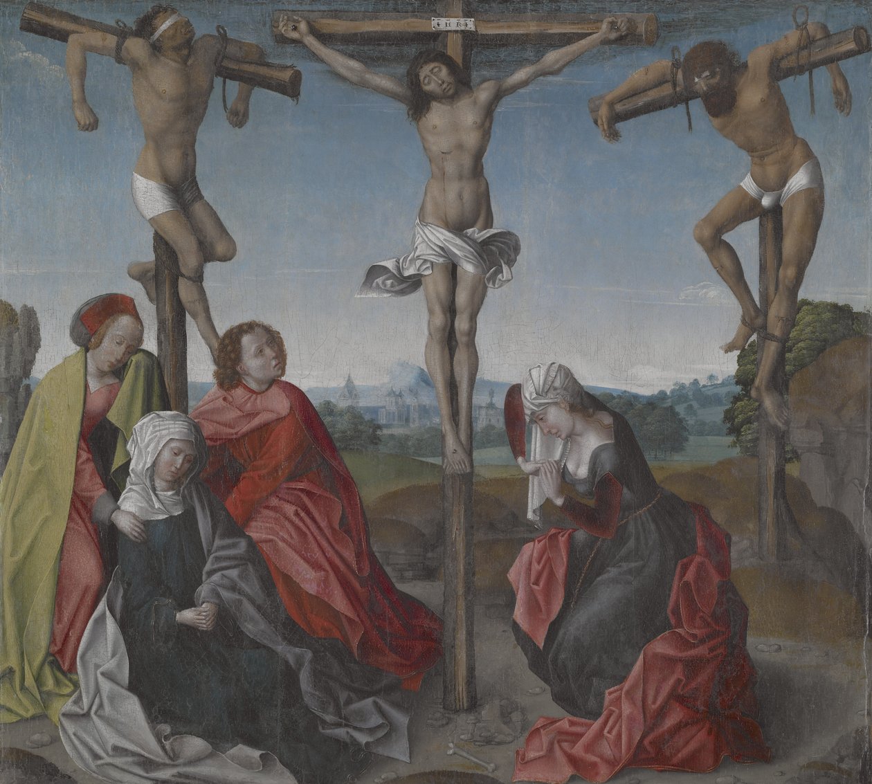 Korsfæstelse, ca. 1500 (olie på lærred) af Rogier van der Weyden