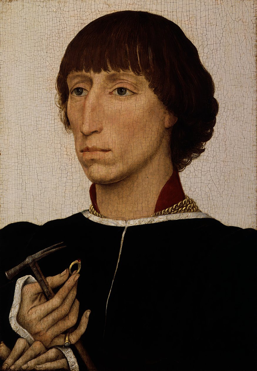 Francesco dEste født omkring 1429, død efter 20. juli 1486, ca. 1460. af Rogier van der Weyden