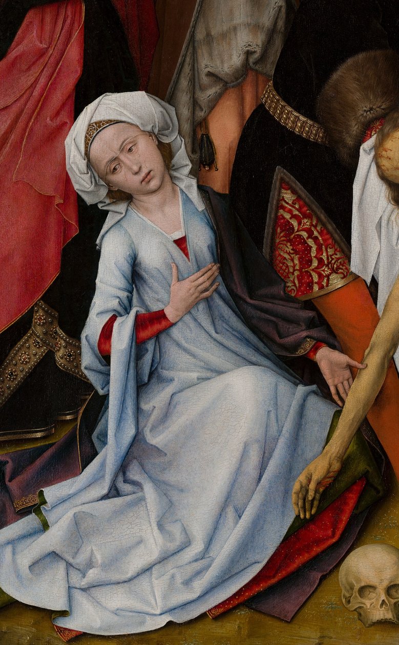 Klagesang (Mauristhuis) detalje af Maria Magdalena af Rogier van der Weyden