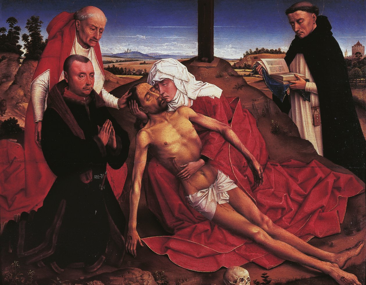 Pieta, af Rogier van der Weyden (1399-1464) af Rogier van der Weyden