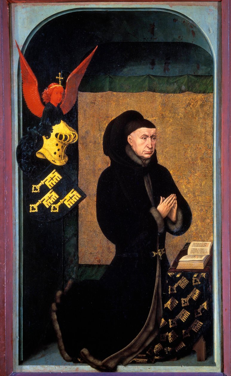 Portræt af Nicolas Rollin (1376-1461) Sunllous fra Bourgogne Ruzil Legon (Rounn Center, Middle Hotel, Middle Hotel Dieuit-Portrait Rollin (1376-1 af Rogier van der Weyden