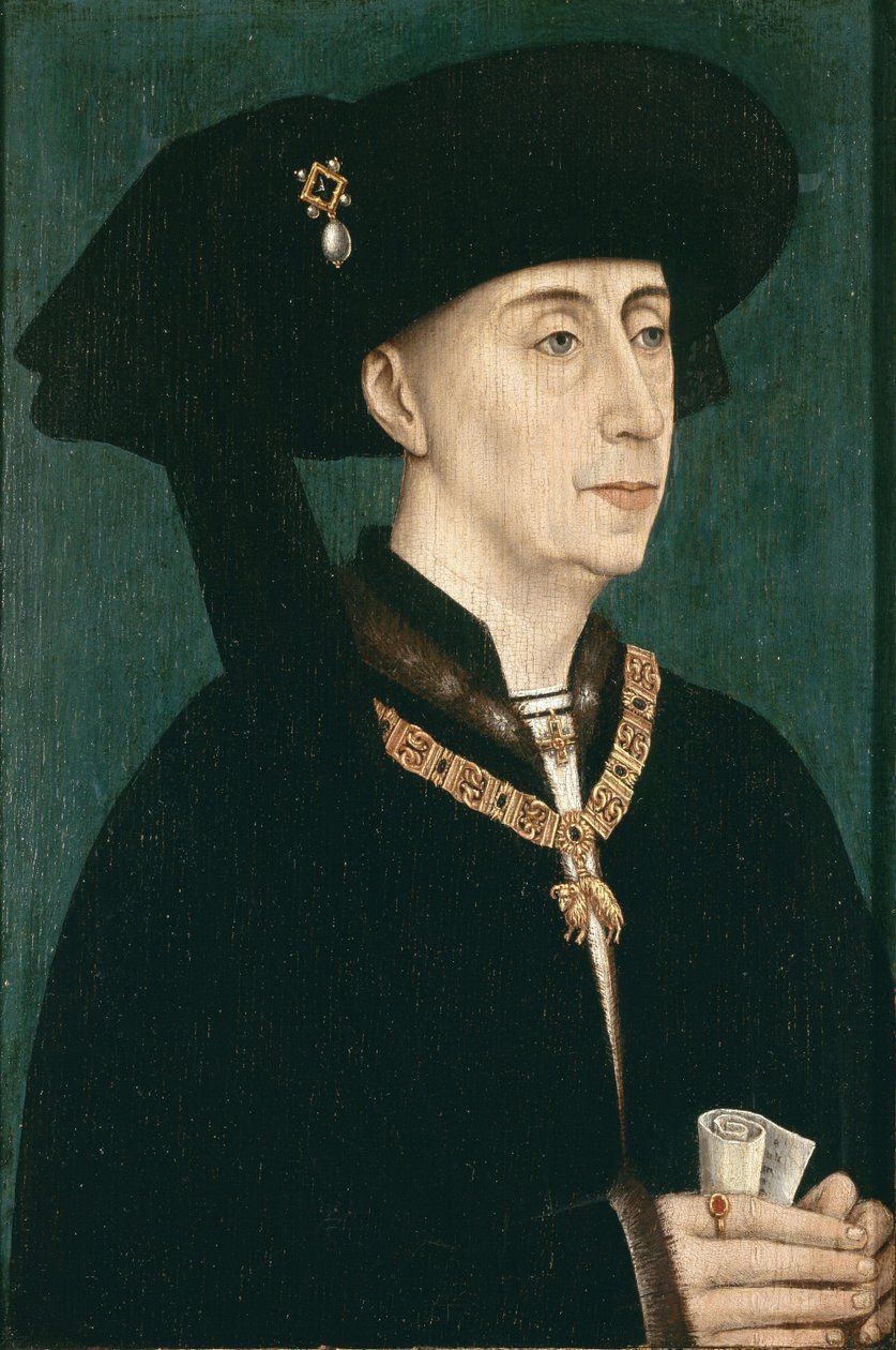 Portræt af Filip den Gode 1396-1467, efter 1450 af Rogier van der, Weyden