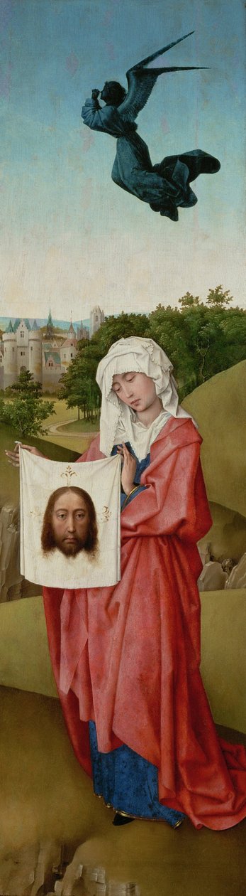 Sankt Veronica Korsfæstelsestriptykonen, ca. 1440 af Rogier van der Weyden