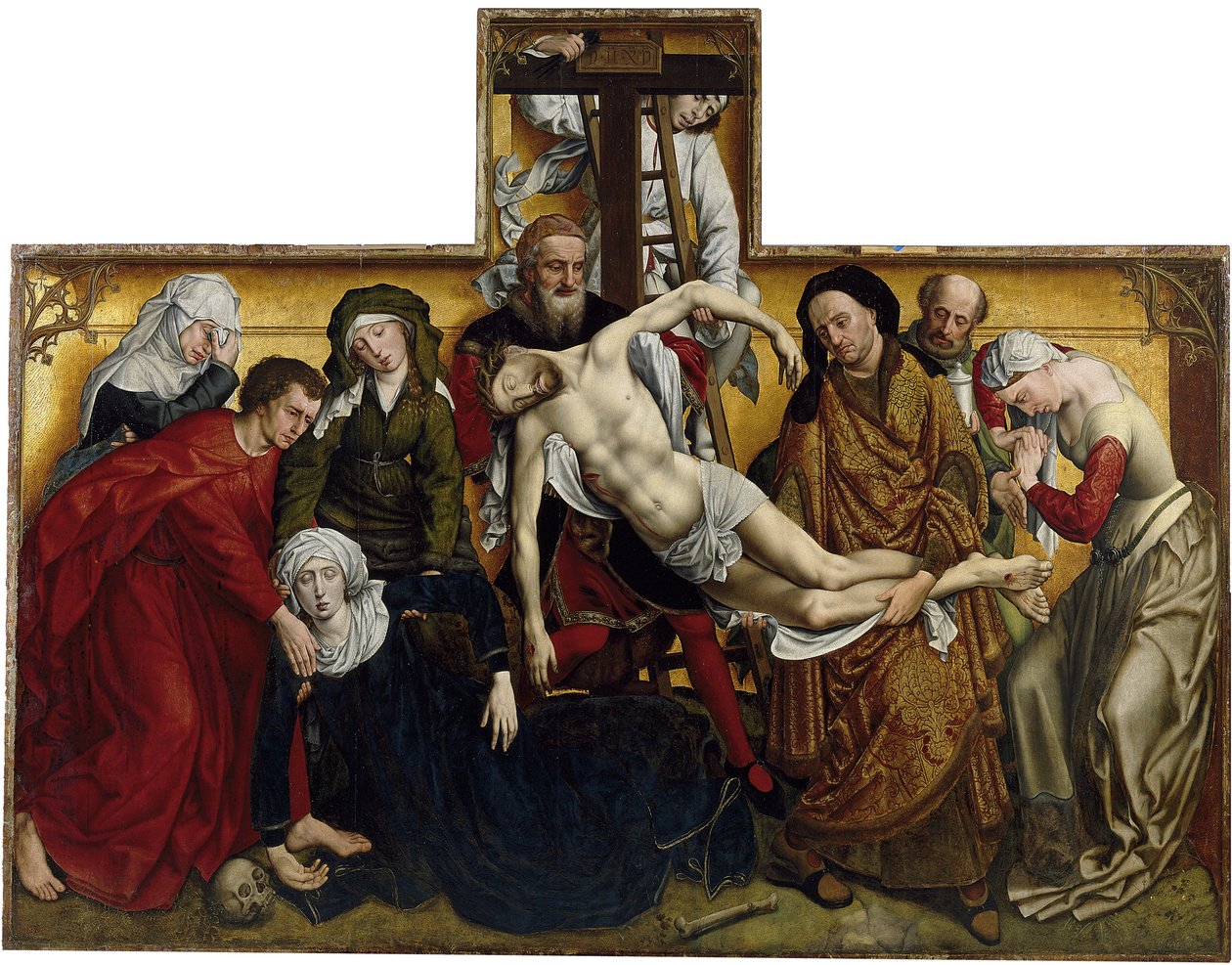 Nedstigningen fra korset, ca 1435 af Rogier van der Weyden