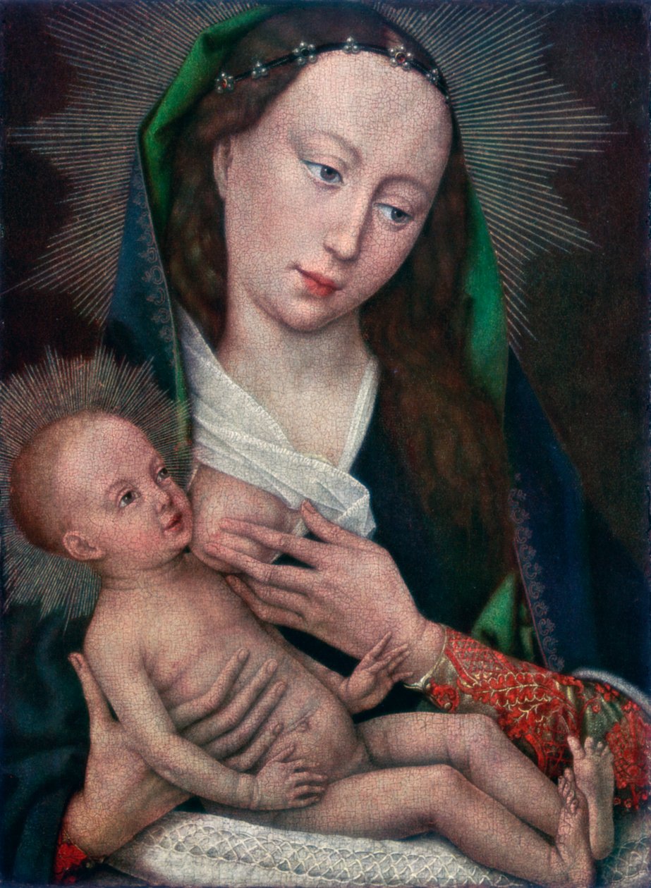 Jomfru og barn, 1420-1460 1927 af Rogier van der Weyden