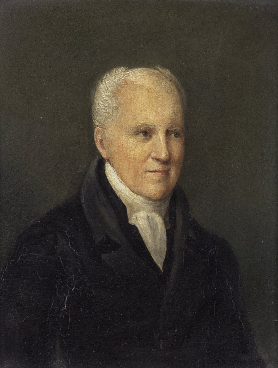 Pastor George Crabbe, mellem 1827-28 (olie på panel) af Rolinda Sharples