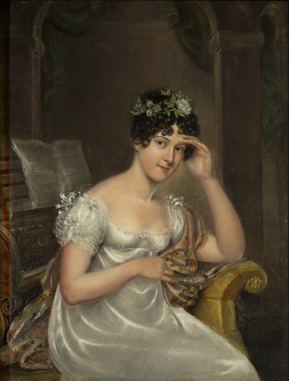 Selvportræt, ca. 1814 (olie på lærred) af Rolinda Sharples