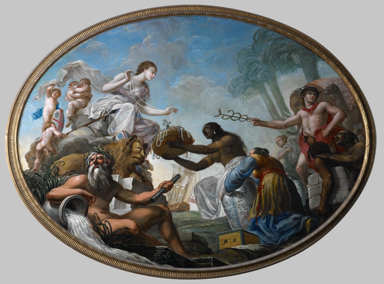 Østen tilbyder sine rigdomme til Britannia af Roma Spiridione