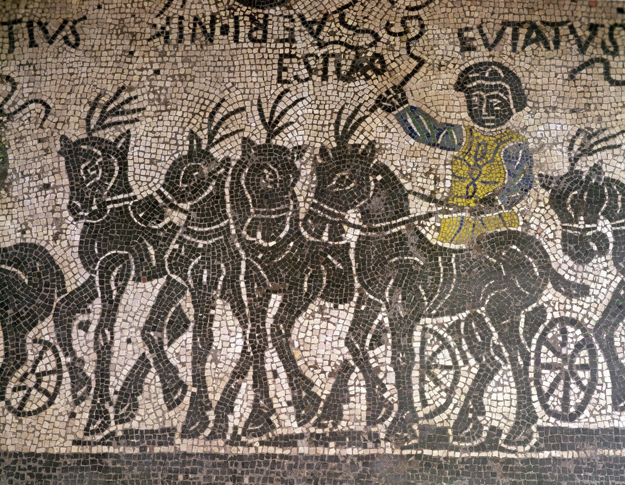 Quadrigaen (mosaik) af Roman
