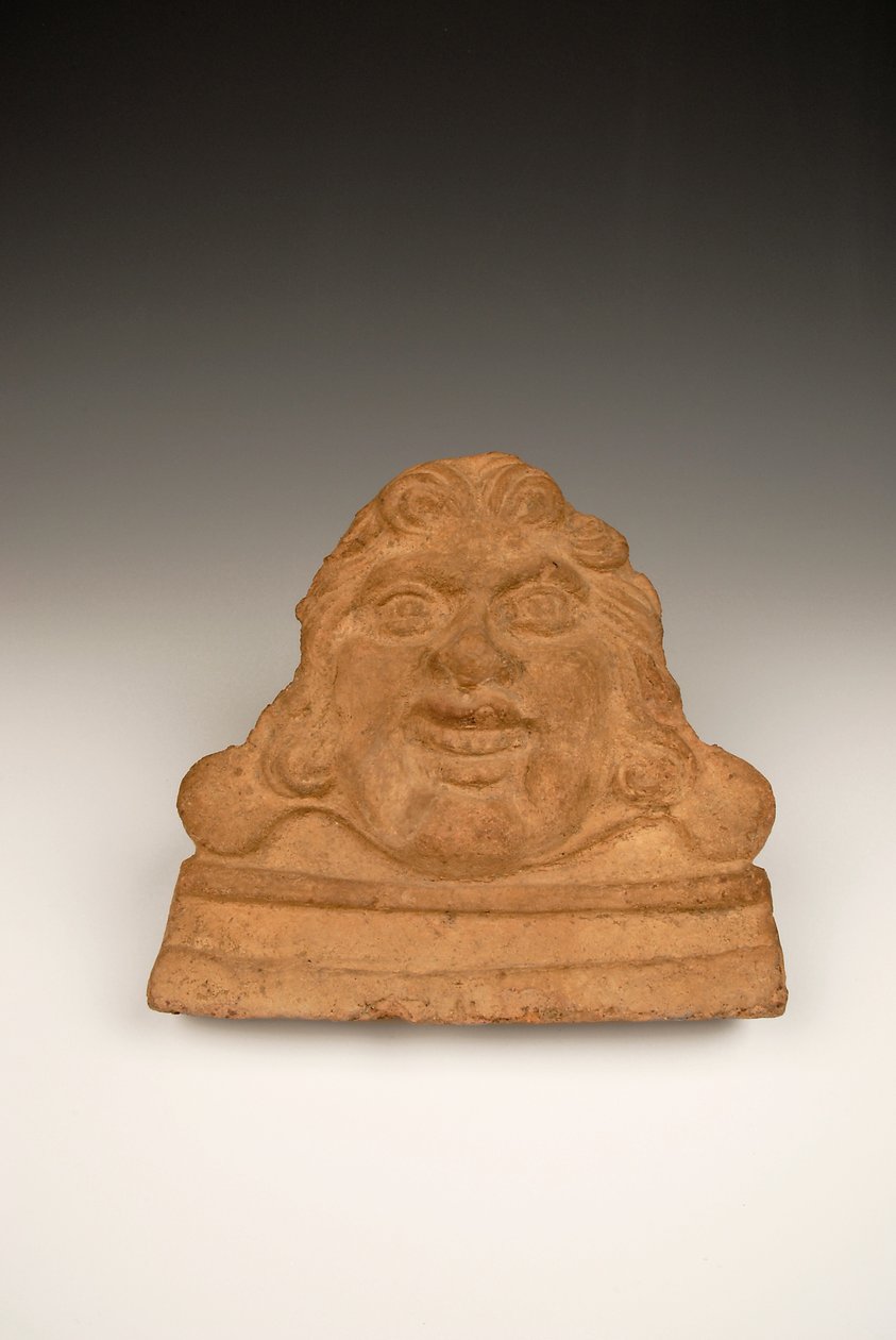 Antefix i form af et Gorgon-hoved, 1.-2. århundrede e.Kr. (terracotta) af Roman