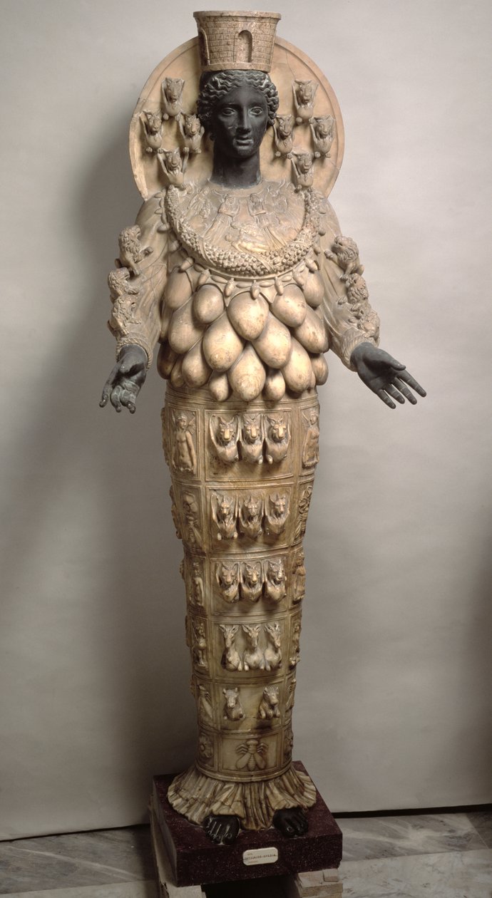 Artemis fra Efesos (bronze og alabast) af Roman