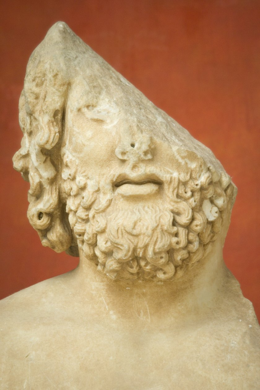 Asklepios, romersk kejserperiode (30 f.Kr.-500 e.Kr.) (marmor) af Roman