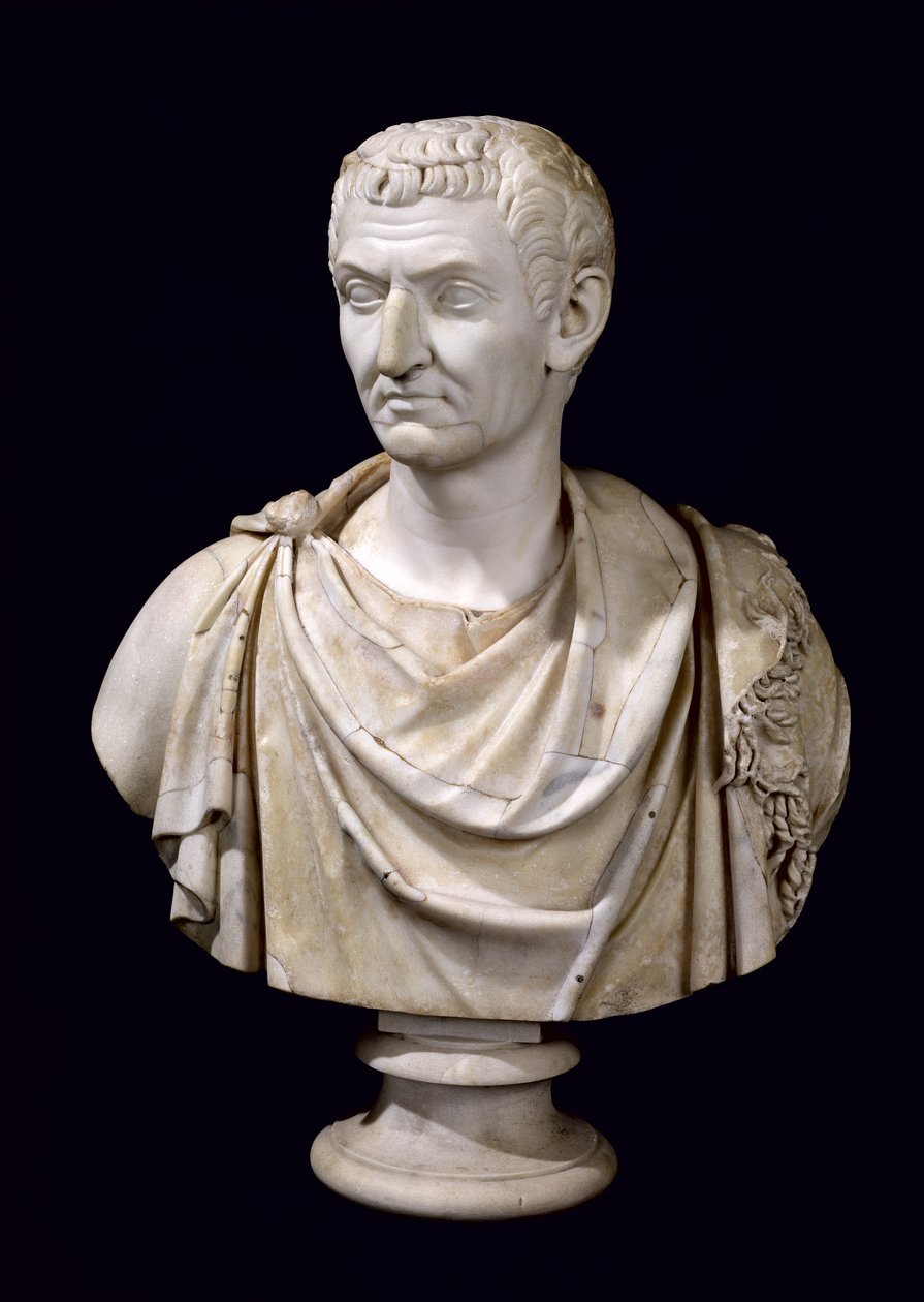 Buste af Marcus Cocceius Nerva (ca.30-98 e.Kr.) af Roman
