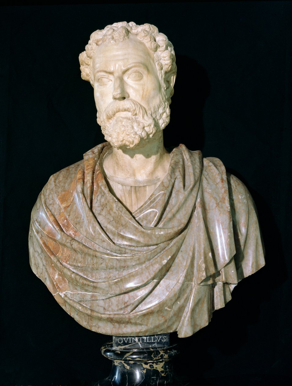 Buste af Marcus Fabius Quintilianus (35-95 f.Kr.) (marmor) af Roman
