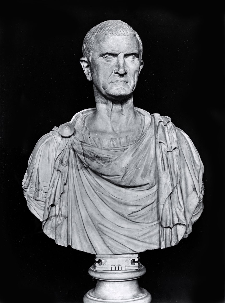 Buste af Marcus Licinius Crassus (ca. 115-53 f.Kr.) af Roman