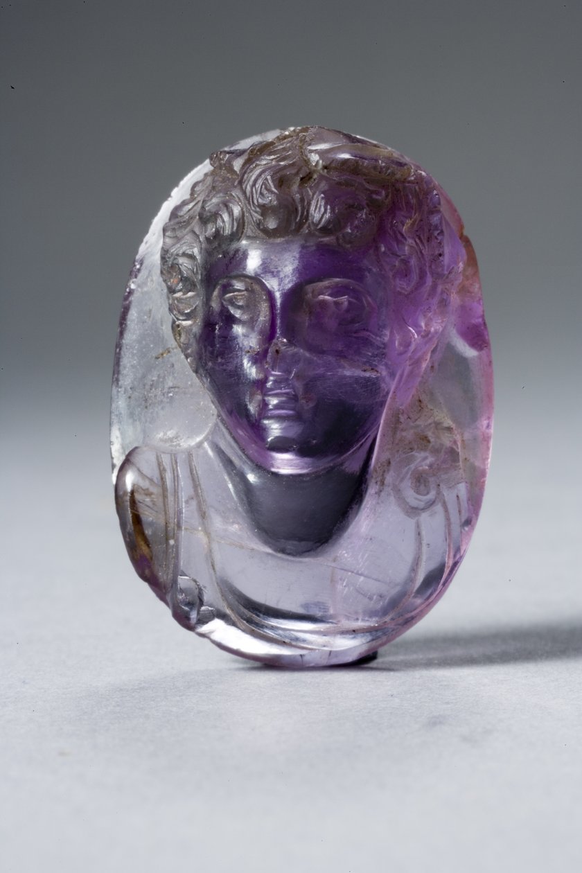 Cameo, 1.-2. århundrede e.Kr. (ametyst) af Roman