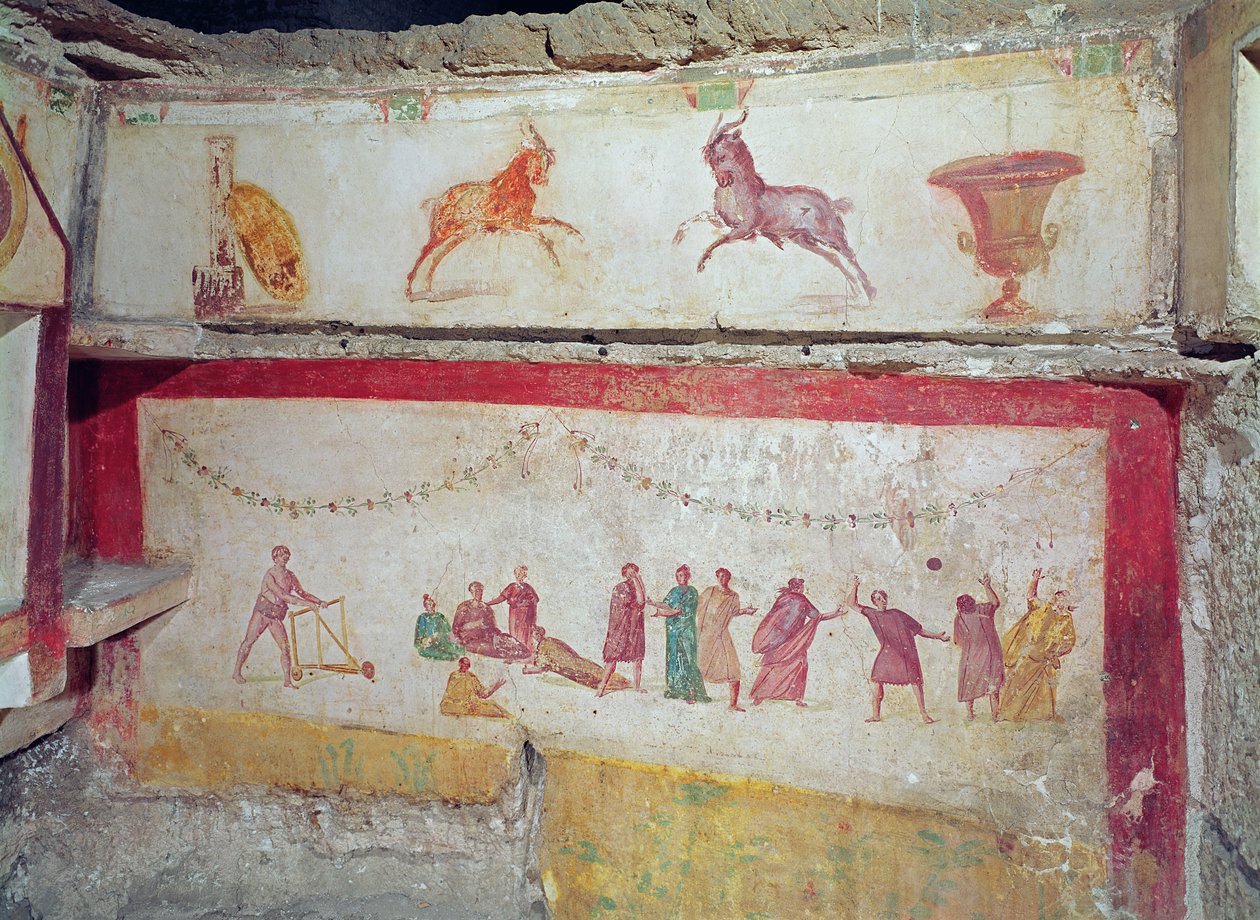 Børns spil (vægmaling) af Roman