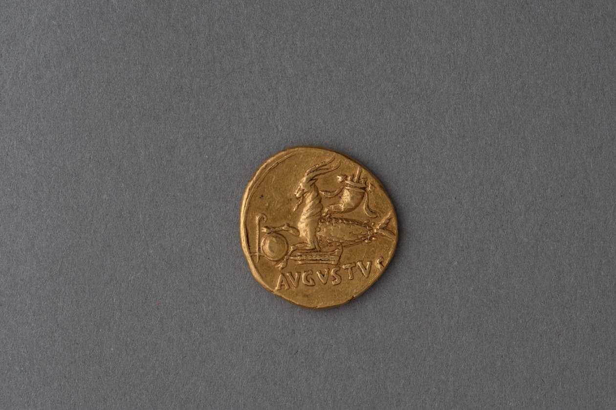 Augustus mønt (guld) af Roman