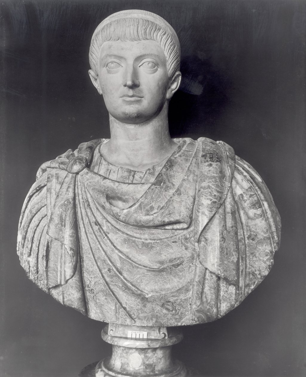 Konstantin I (ca. 274-337) ca. 350 e.Kr. (marmor) af Roman