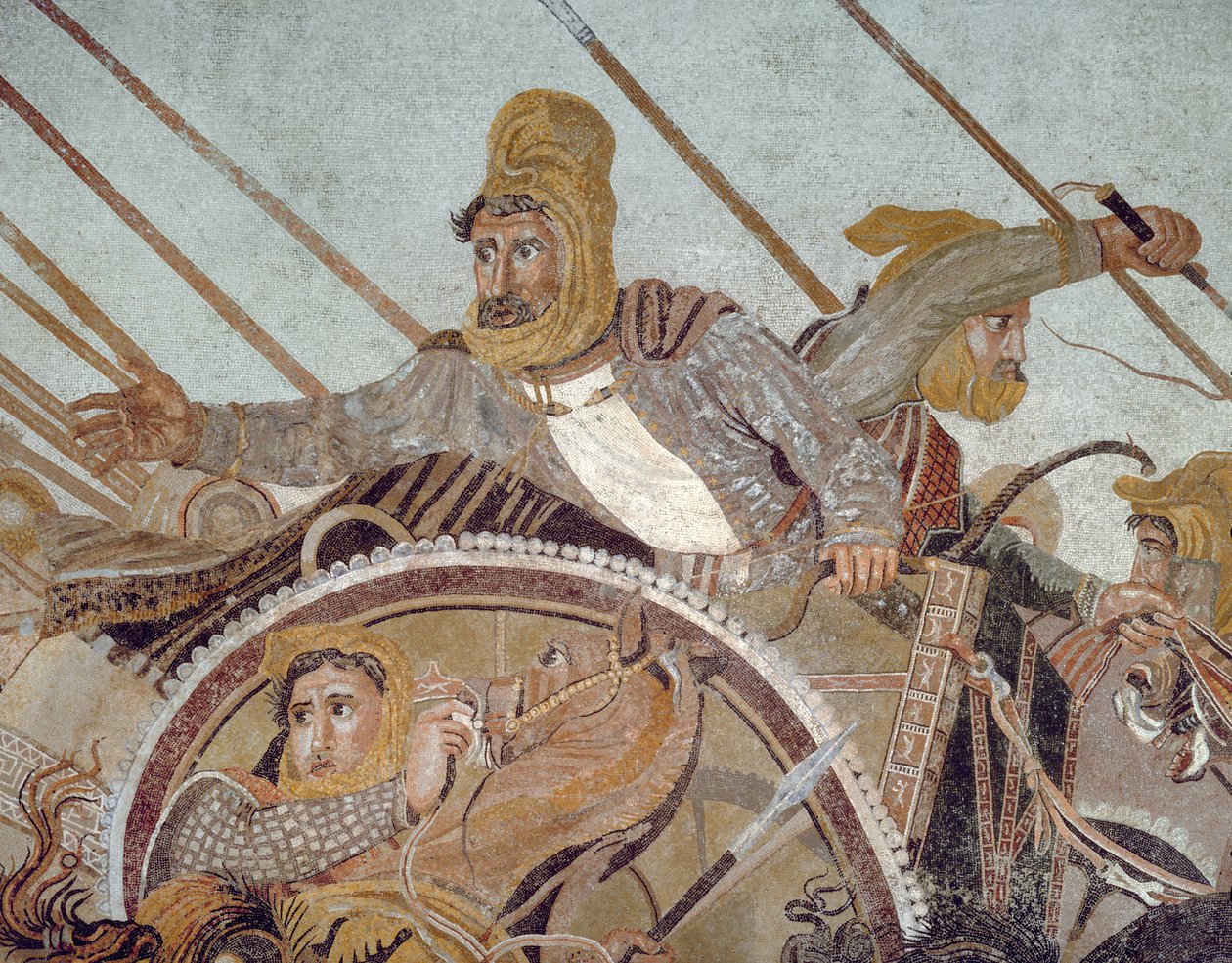 Darius III, fra Alexander Mosaic mosaik detalje fra 154003 af Roman