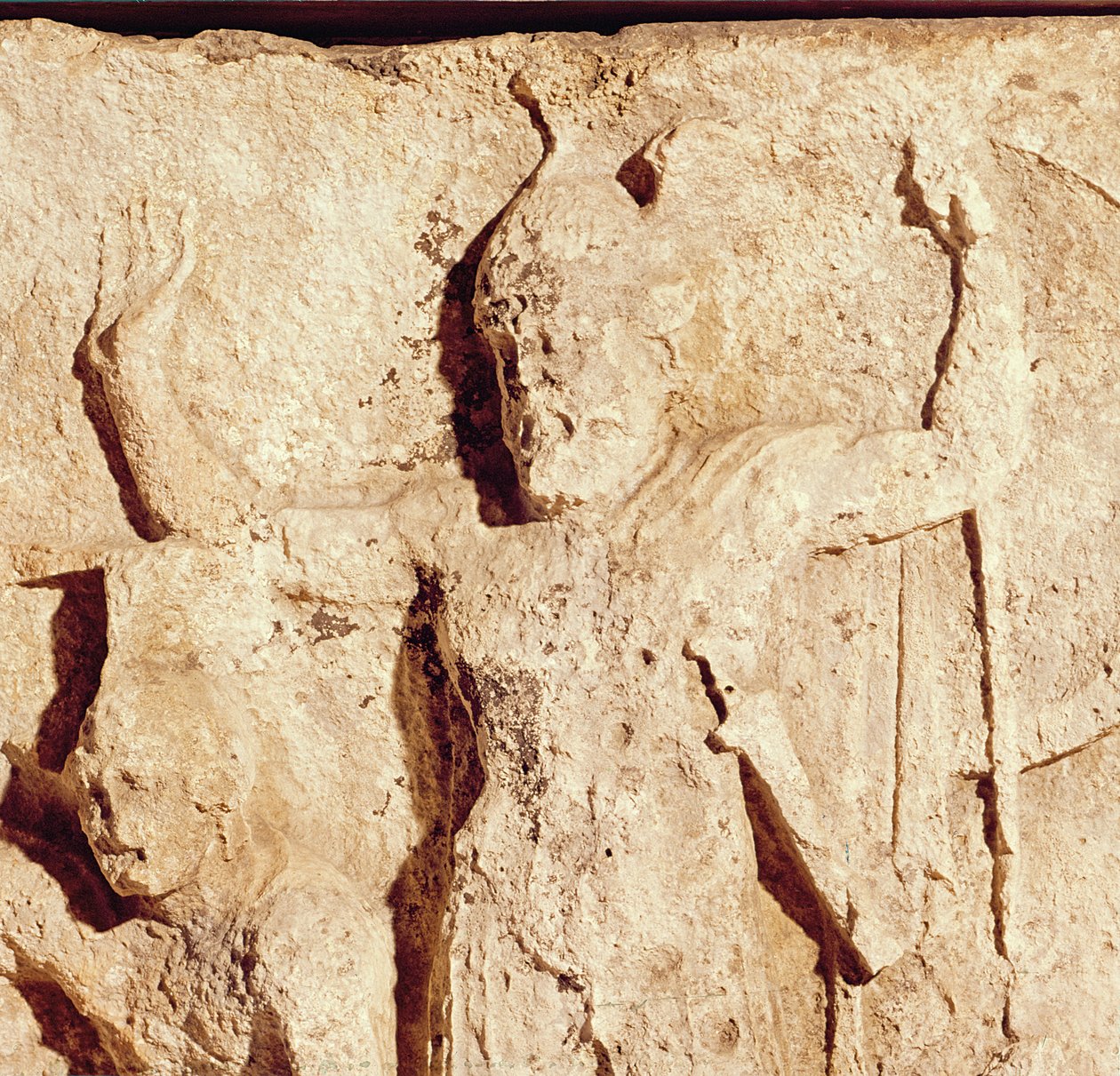 Frieze forestillende en græsk general under belejringen af Troja (detalje) af Roman