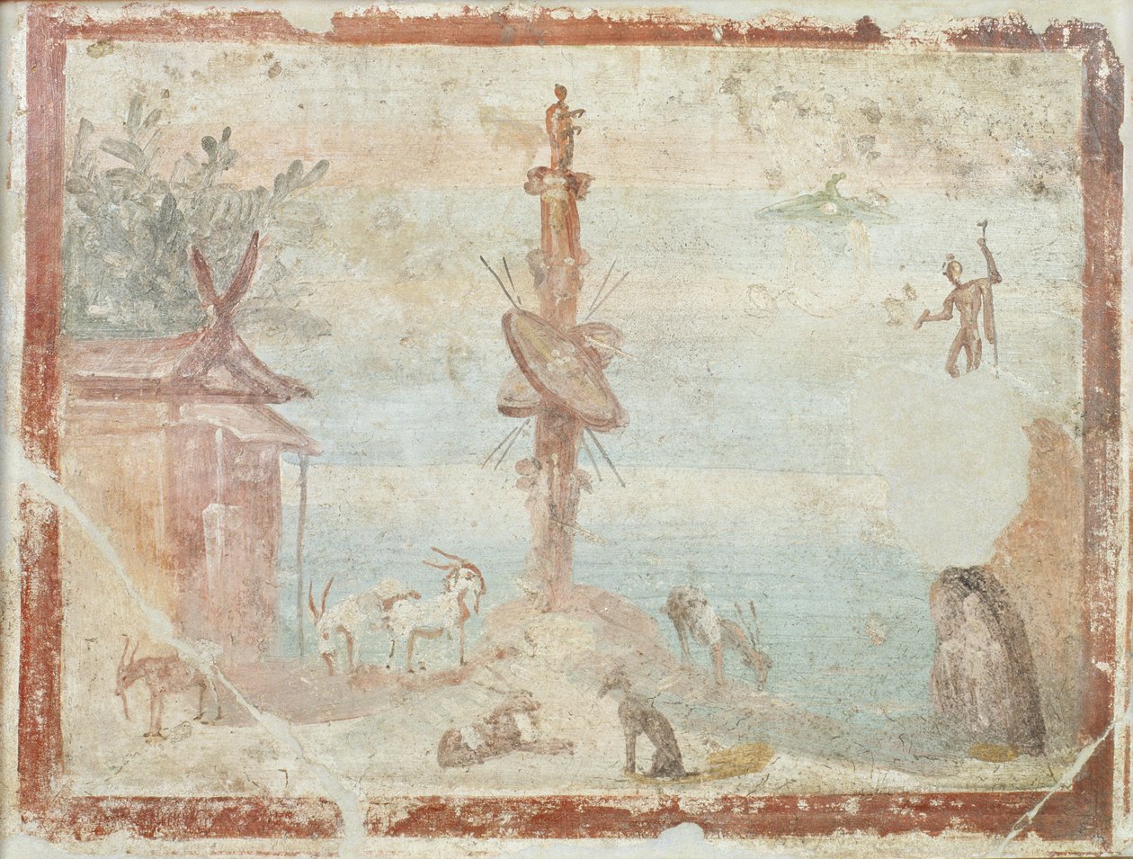 Idyllisk Landskab, Pompeji af Roman