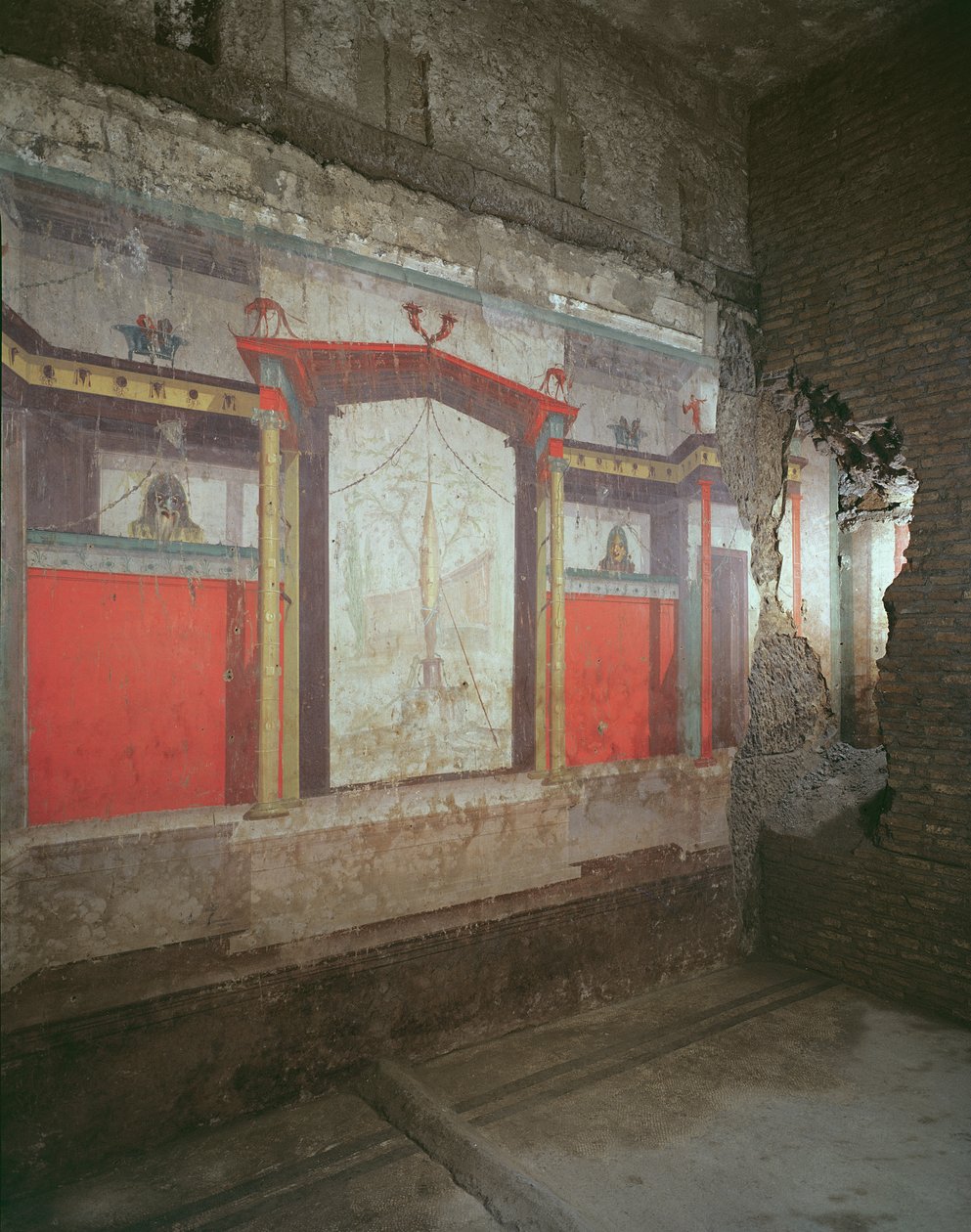 Indvendig udsigt af huset med fresker fra 25 f.Kr. - 25 e.Kr af Roman