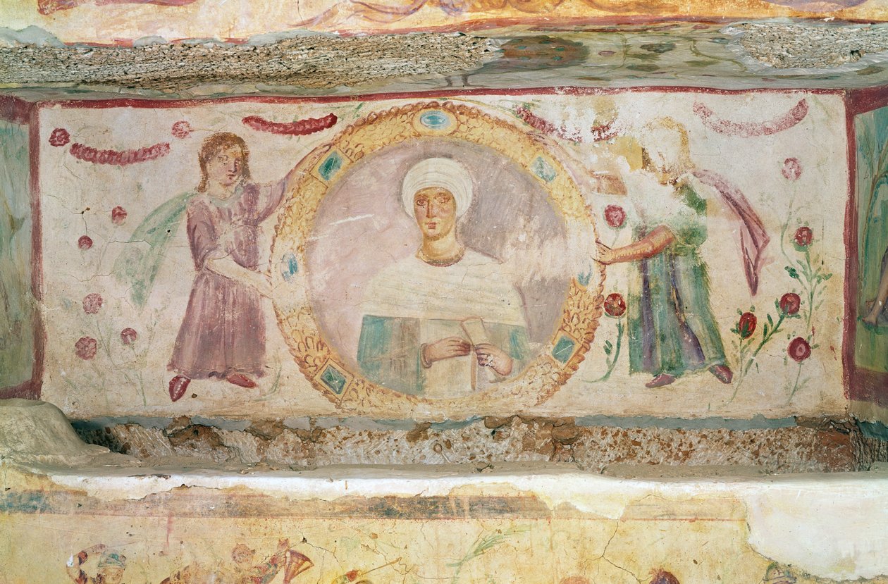 Portræt af Aelia Arisuth, fra Aelia Arisuths grav af Roman