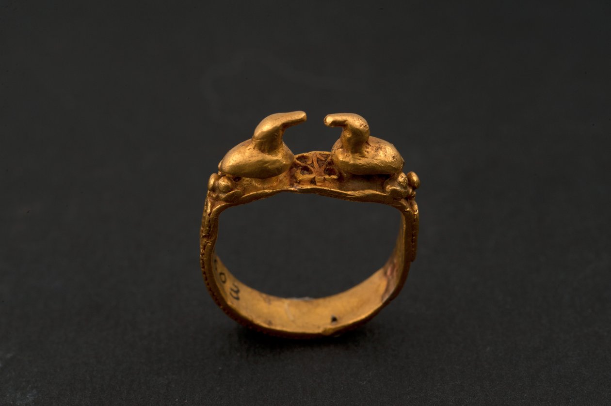 Ring med to ænder (guld) af Roman