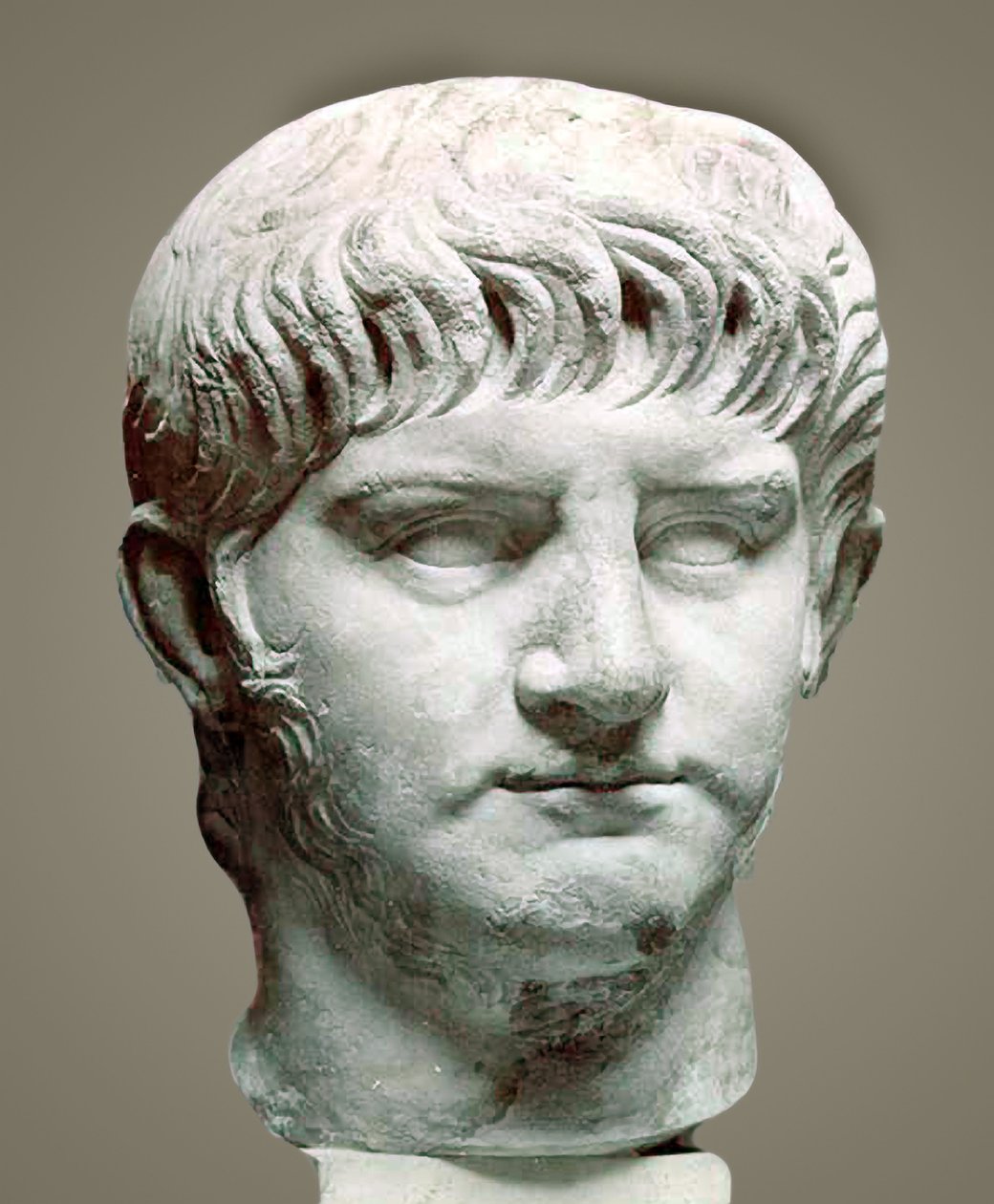 Romersk kejser Nero, 50 e.Kr. (marmor) af Roman