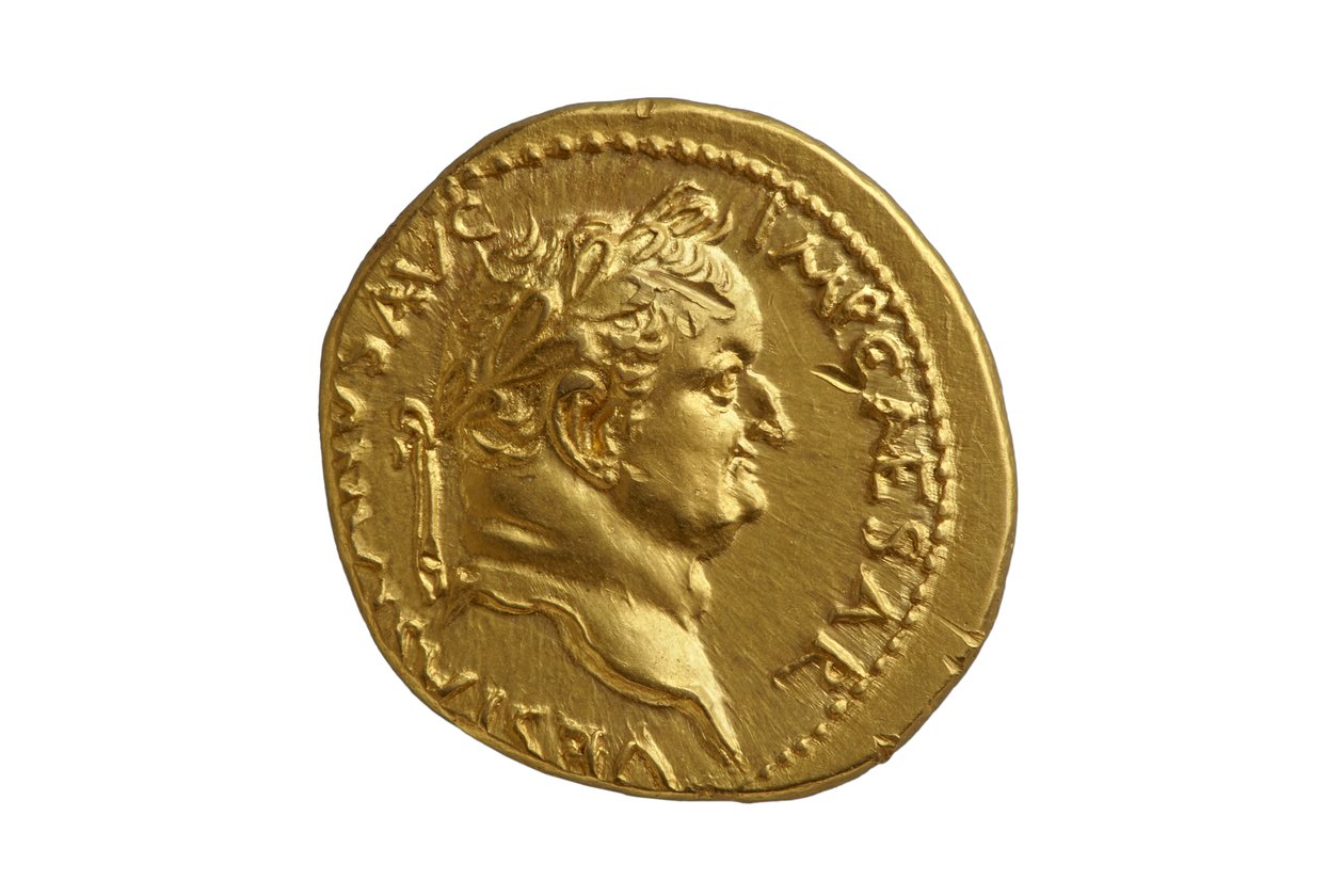 Romersk kejsermønt fra Antiocheia ad Orontem, AD 72-73 (guld) af Roman