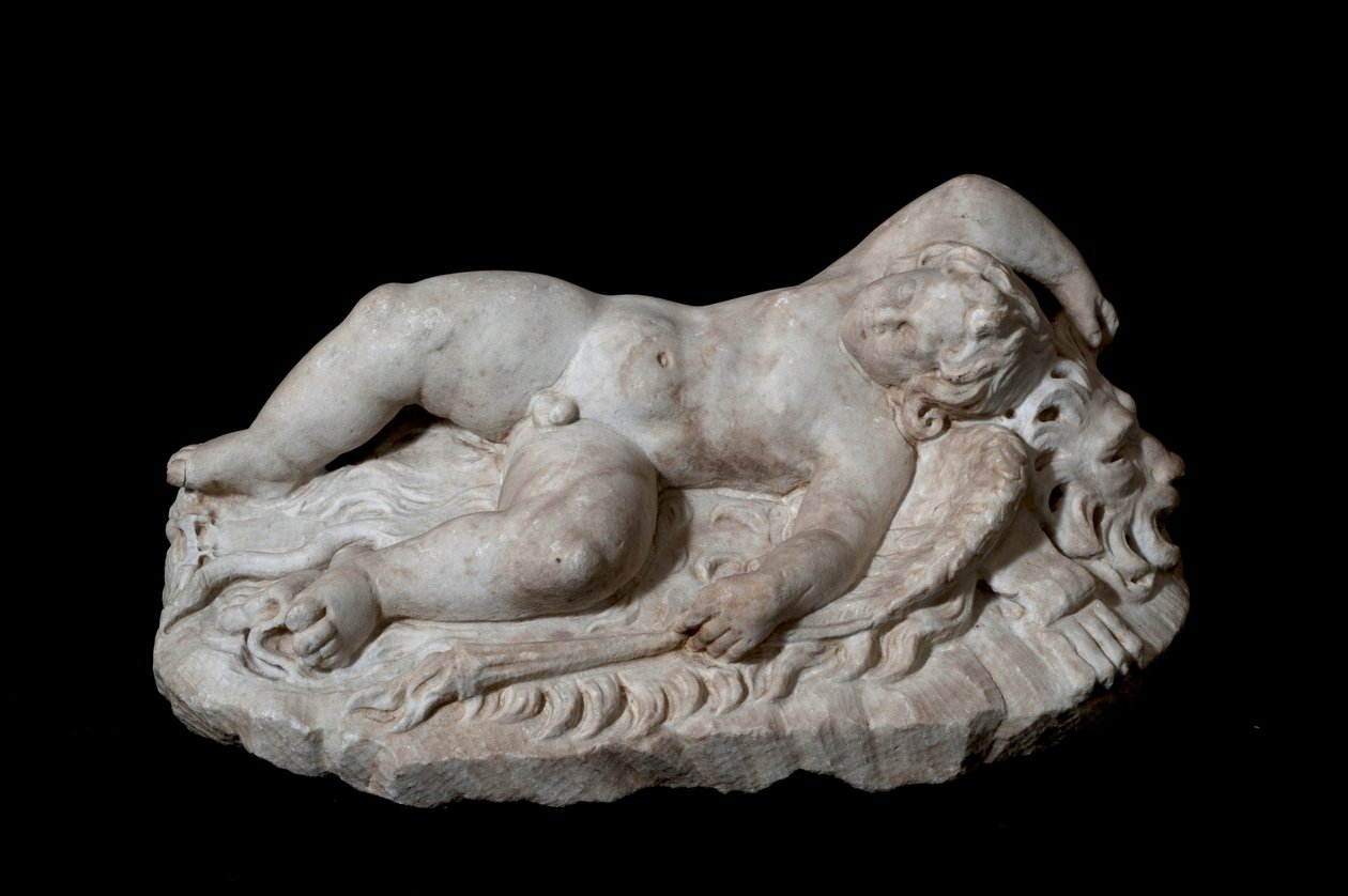 Sovende Eros (marmor) af Roman