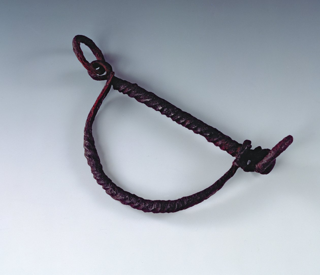 Snaffle bit, fra det romerske sted i Newstead, Melrose, AD 80-100 (jern) af Roman