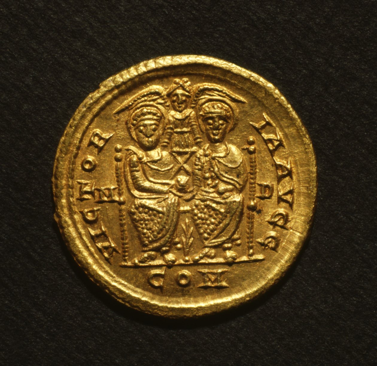 Solidus af Eugenius, 392-94 (guld) af Roman