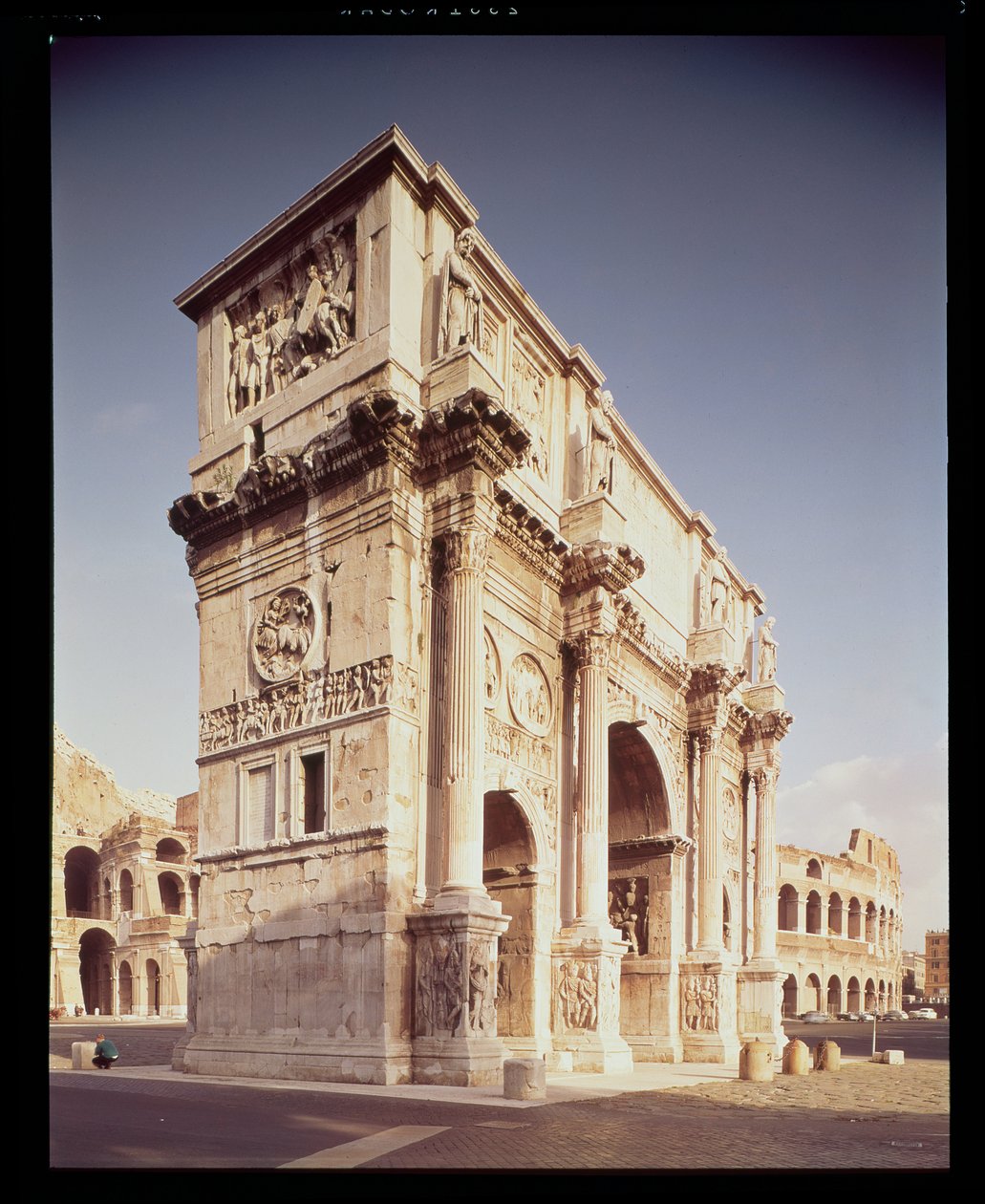Konstantins bue, for at fejre kejserens sejr over Maxentius, 315 e.Kr. af Roman