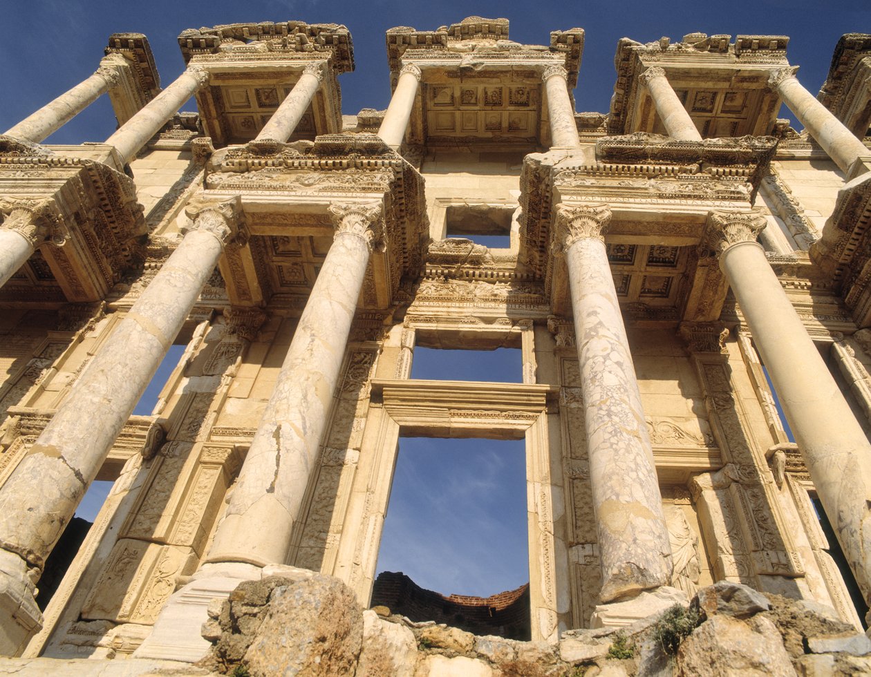 Celsus-biblioteket, bygget i 135 e.Kr. af Roman