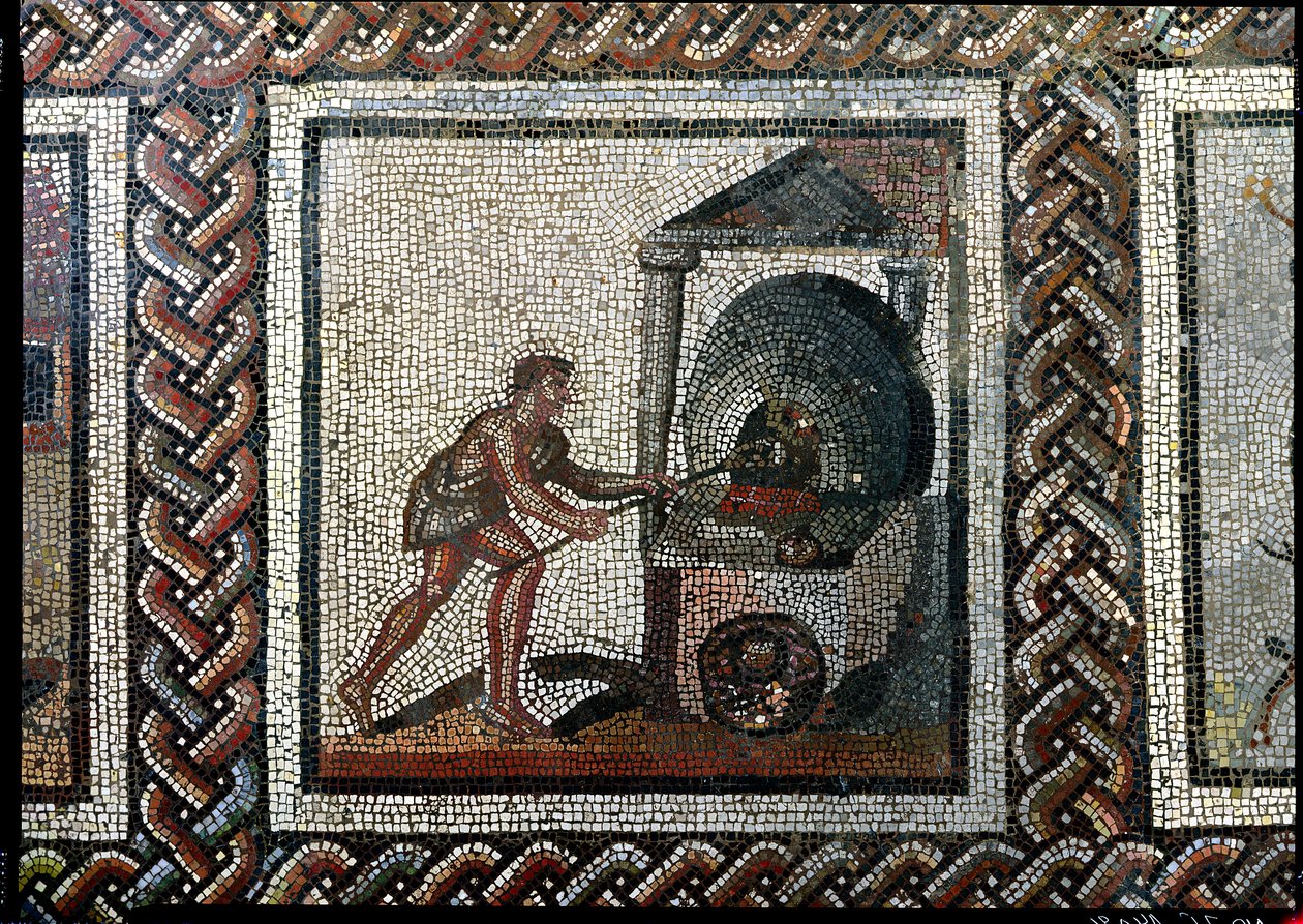 Ovnen, fra Saint-Romain-en-Gal (mosaik) af Roman