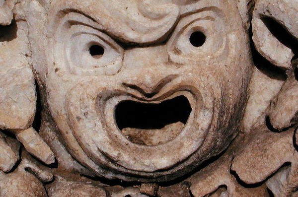 Tragisk maske, fra teatret af Roman