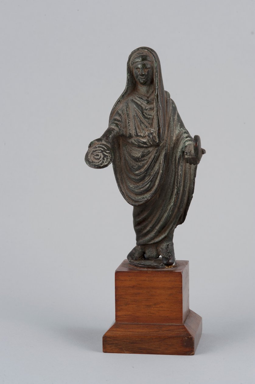 Tilsløret præstinde (bronze) af Roman