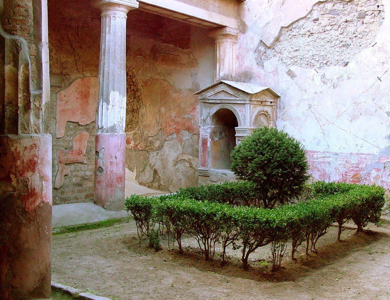Udsigt over et atrium af Roman