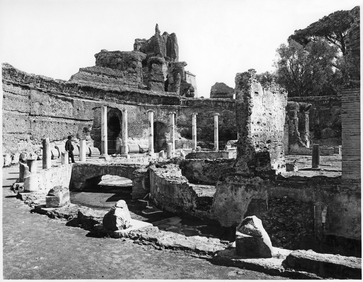 Udsigt over Nymphaeum, 125-135 e.Kr af Roman