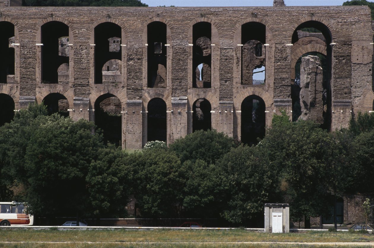 Udsigt over Palatinen fra Circus Maximus af Roman