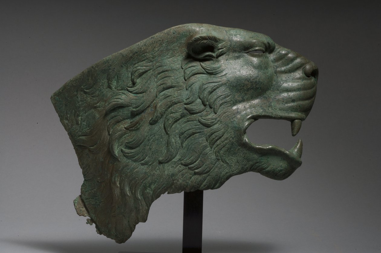 Løvehud (bronze) af Roman Imperial Period