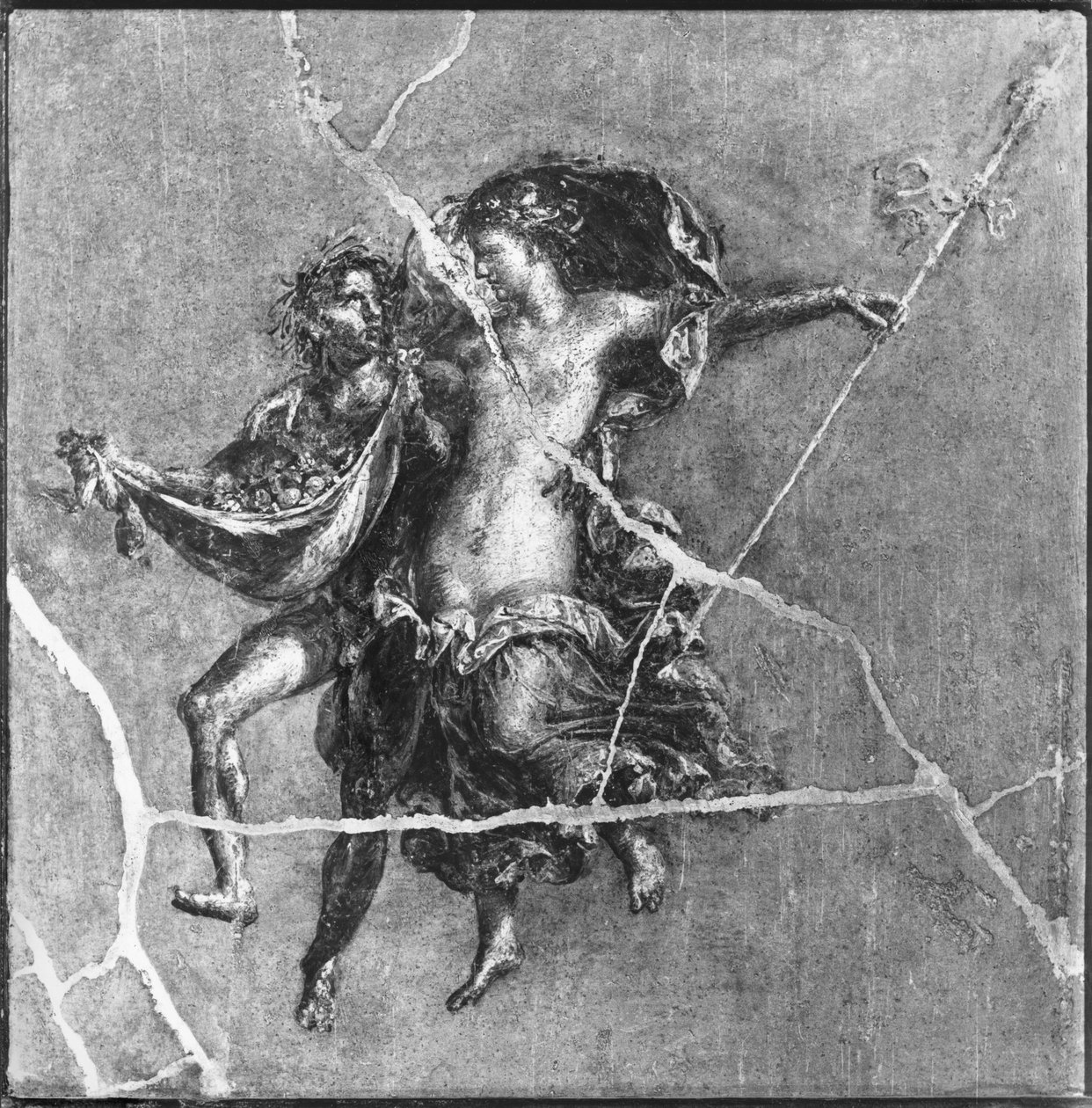 Faun og Bacchante, fra Pompeji af Roman Roman